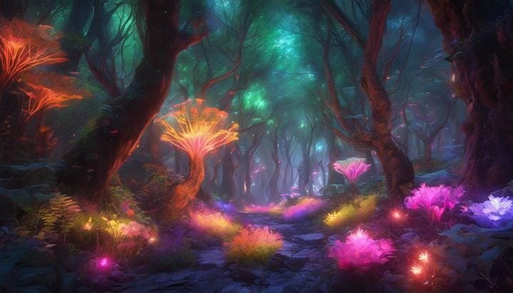 ¿Qué pasaría si las plantas produjeran luz propia?