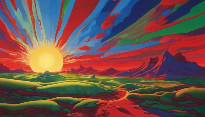 ¿Qué pasaría si el sol tuviera diferentes colores cada día?