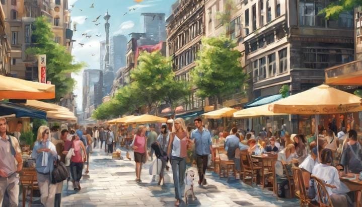 ¿Qué pasaría si las ciudades estuvieran diseñadas solo para peatones?