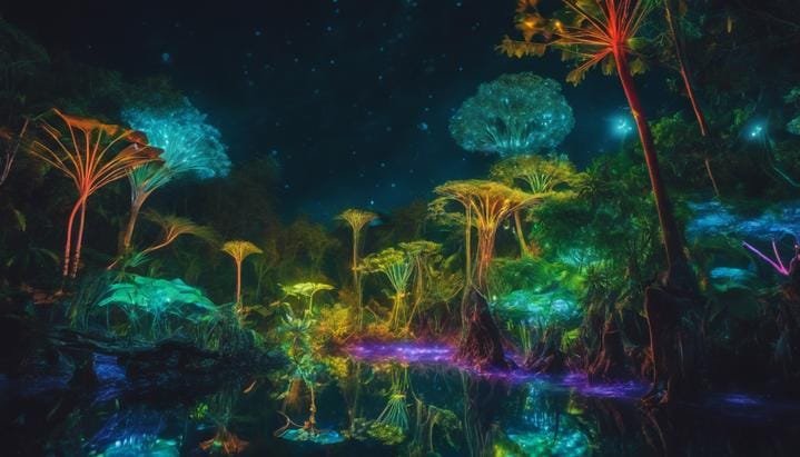 ¿Qué pasaría si todos los seres vivos fueran bioluminiscentes?