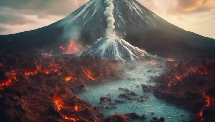 ¿Qué pasaría si los volcanes expulsaran agua en lugar de lava?