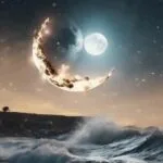 ¿Qué pasaría si la Luna se dividiera en dos partes?