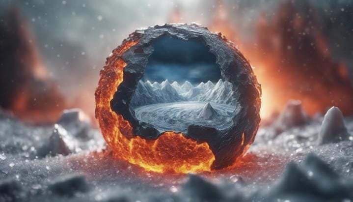 ¿Qué pasaría si el núcleo de la Tierra se convirtiera en hielo?