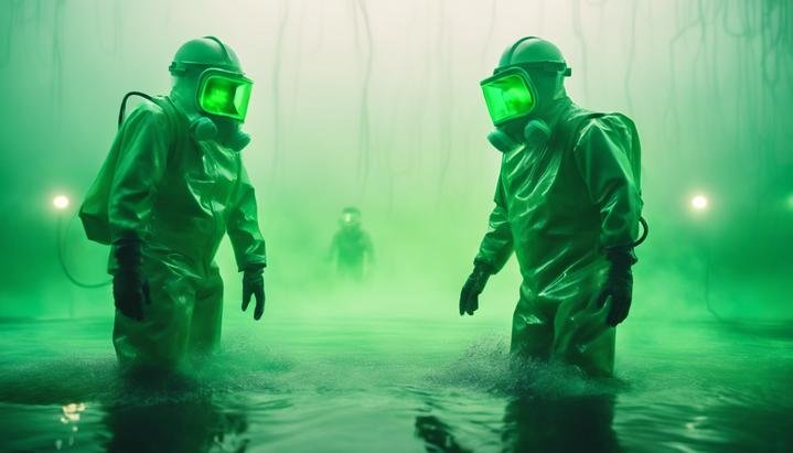 ¿Qué pasaría si cayeras en una piscina de combustible nuclear gastado?
