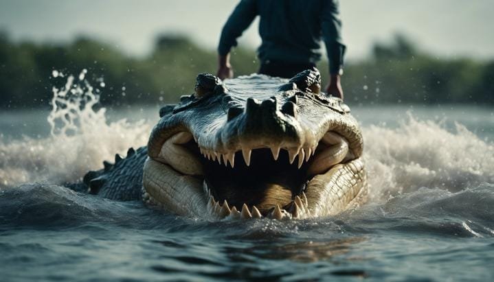 ¿Qué pasaría si te tragara un cocodrilo?