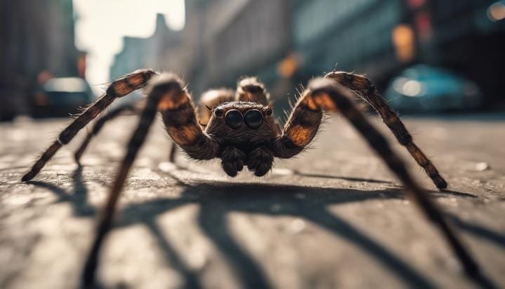 ¿Qué pasaría si las arañas fueran del tamaño de los humanos?