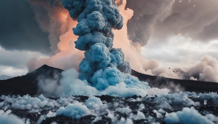 ¿Qué pasaría si arrojáramos nitrógeno líquido en un volcán?