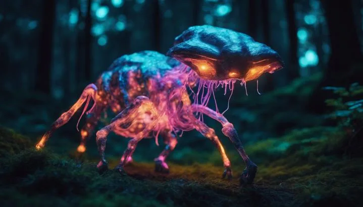¿Qué pasaría si los animales fueran bioluminiscentes?
