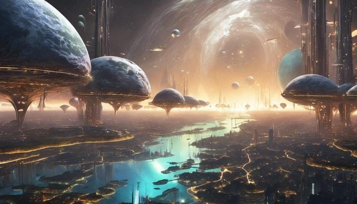 ¿Qué pasaría si las ciudades flotaran en el espacio?